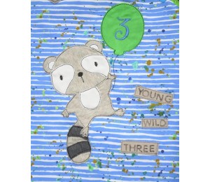 Stickserie - Waschbär Geburtstagszahlen Maxi Set